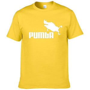 2016 funny tee cute t shirts homme Pumba men casual short sleeves cotton tops cool tshirt summer jersey costume t-shirt #062