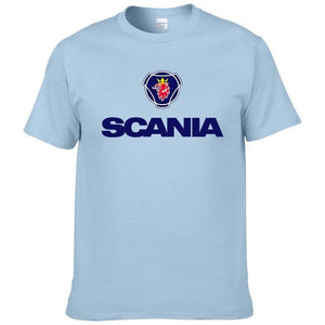 2017 New Men t shirts fashion Saab SCANIA t shirt Cotton O NECK short sleeved Printed t-shirt Summer tshirt #190