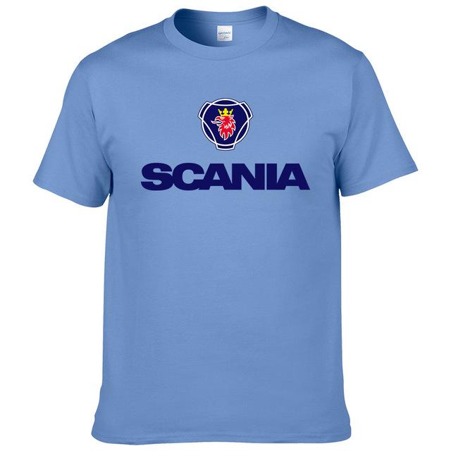 2017 New Men t shirts fashion Saab SCANIA t shirt Cotton O NECK short sleeved Printed t-shirt Summer tshirt #190
