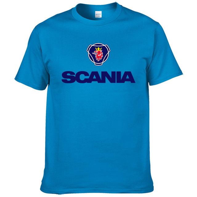 2017 New Men t shirts fashion Saab SCANIA t shirt Cotton O NECK short sleeved Printed t-shirt Summer tshirt #190