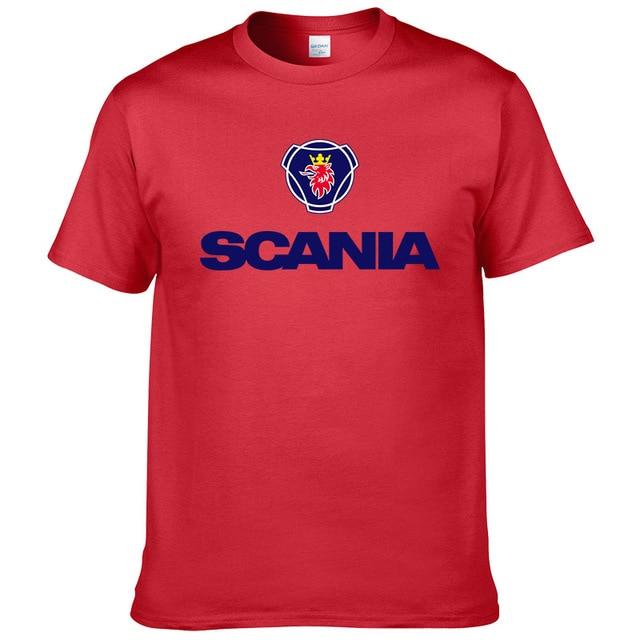 2017 New Men t shirts fashion Saab SCANIA t shirt Cotton O NECK short sleeved Printed t-shirt Summer tshirt #190