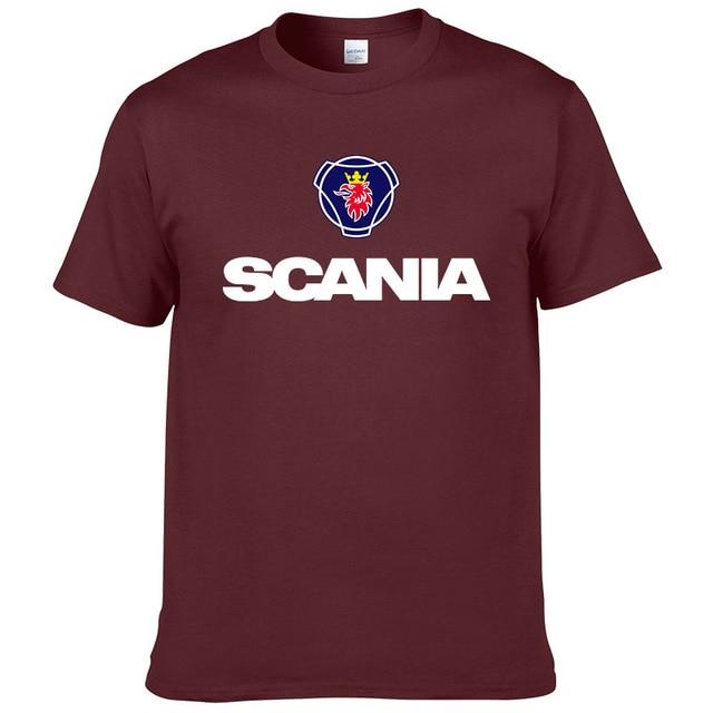 2017 New Men t shirts fashion Saab SCANIA t shirt Cotton O NECK short sleeved Printed t-shirt Summer tshirt #190