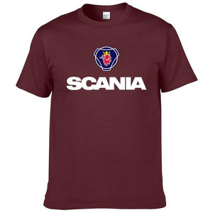 2017 New Men t shirts fashion Saab SCANIA t shirt Cotton O NECK short sleeved Printed t-shirt Summer tshirt #190