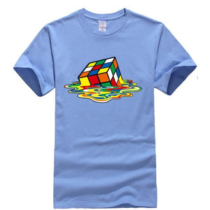 High quality fashion TShirt Men Magic Square design tshirts Short sleeve Men T-shirts Cotton Men Clothing harajuku funny t shirt