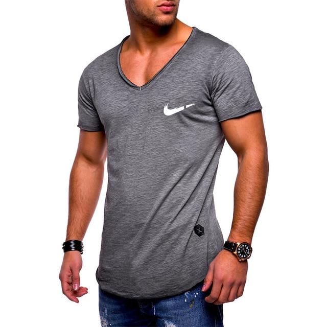 Newest 2019 Summer Men T-shirt Fashion Brand Logo Print Cotton T shirt Men Trend Casual Short sleeve Tshirt Tops tee