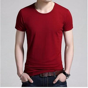 KOSMO MASA O-neck Black Men T-shirt Cotton Slim Summer T Shirt Male Short Sleeves Casual Tshirts Plus Size 5XL for Men MC0343