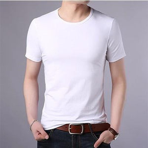 KOSMO MASA O-neck Black Men T-shirt Cotton Slim Summer T Shirt Male Short Sleeves Casual Tshirts Plus Size 5XL for Men MC0343