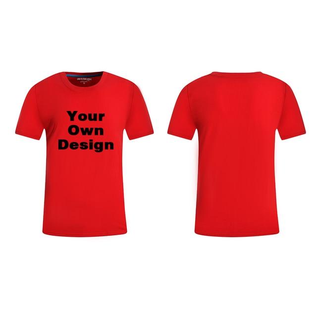 2019 Your OWN Design Brand Logo/Picture White Custom Men and women t-shirt Plus Size T Shirt Men Clothing