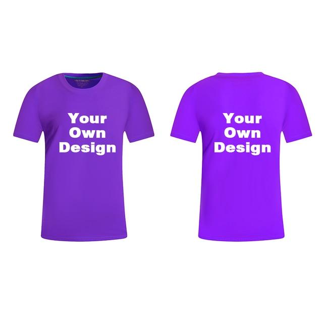2019 Your OWN Design Brand Logo/Picture White Custom Men and women t-shirt Plus Size T Shirt Men Clothing