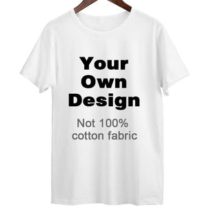 2019 Your OWN Design Brand Logo/Picture White Custom Men and women t-shirt Plus Size T Shirt Men Clothing