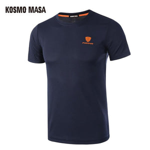 KOSMO MASA 2019 Mens Quick Dry Breathable T-Shirt Spring Summer Fitness Short Sleeve TShirt Men Plus Size Jersey T Shirts MC0278