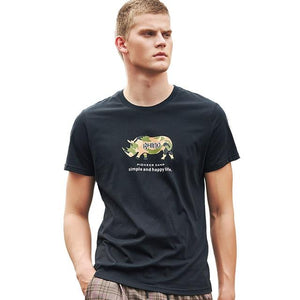 Pioneer Camp 2019 New Men T-shirts Fashion Animal Giraffe Print t shirt Men's Male Tops Short Sleeve Summer Casual Tee shirt