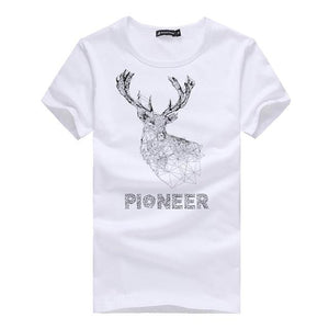 Pioneer Camp 2019 New Men T-shirts Fashion Animal Giraffe Print t shirt Men's Male Tops Short Sleeve Summer Casual Tee shirt