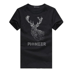 Pioneer Camp 2019 New Men T-shirts Fashion Animal Giraffe Print t shirt Men's Male Tops Short Sleeve Summer Casual Tee shirt