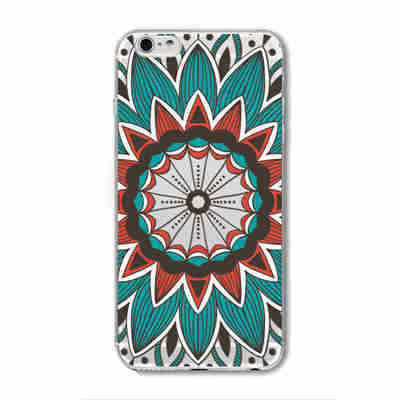 2016 New Phone Case Cover For iPhone 6 6S Soft Silicon Black Colorful Hollow transparent HENNA OJIBWE DREAM CATCHER Ethnic Triba