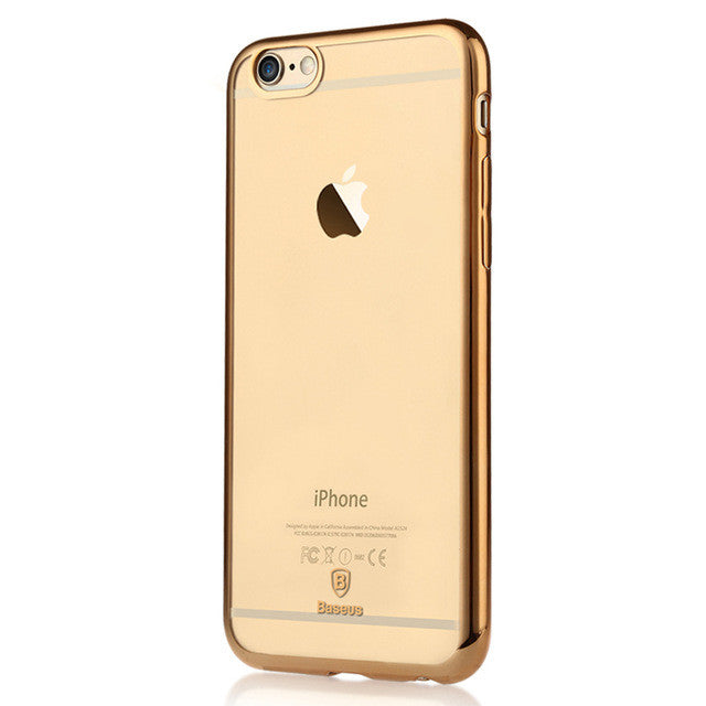 For Apple iPhone 6 6s plus 4.7'' 5.5'' Case Baseus Slim Crystal Clear TPU Silicone Protective Cover Cases