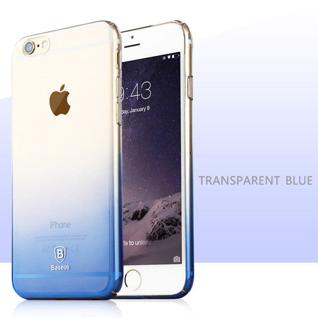 Baseus Gradient Case For iPhone 6 6S Ultra Thin Hard Back Case For iPhone 6 6S Plus Luxury Cover For iPhone 6Plus Coque Shell